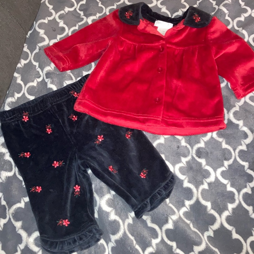Vintage Christmas Baby outfit